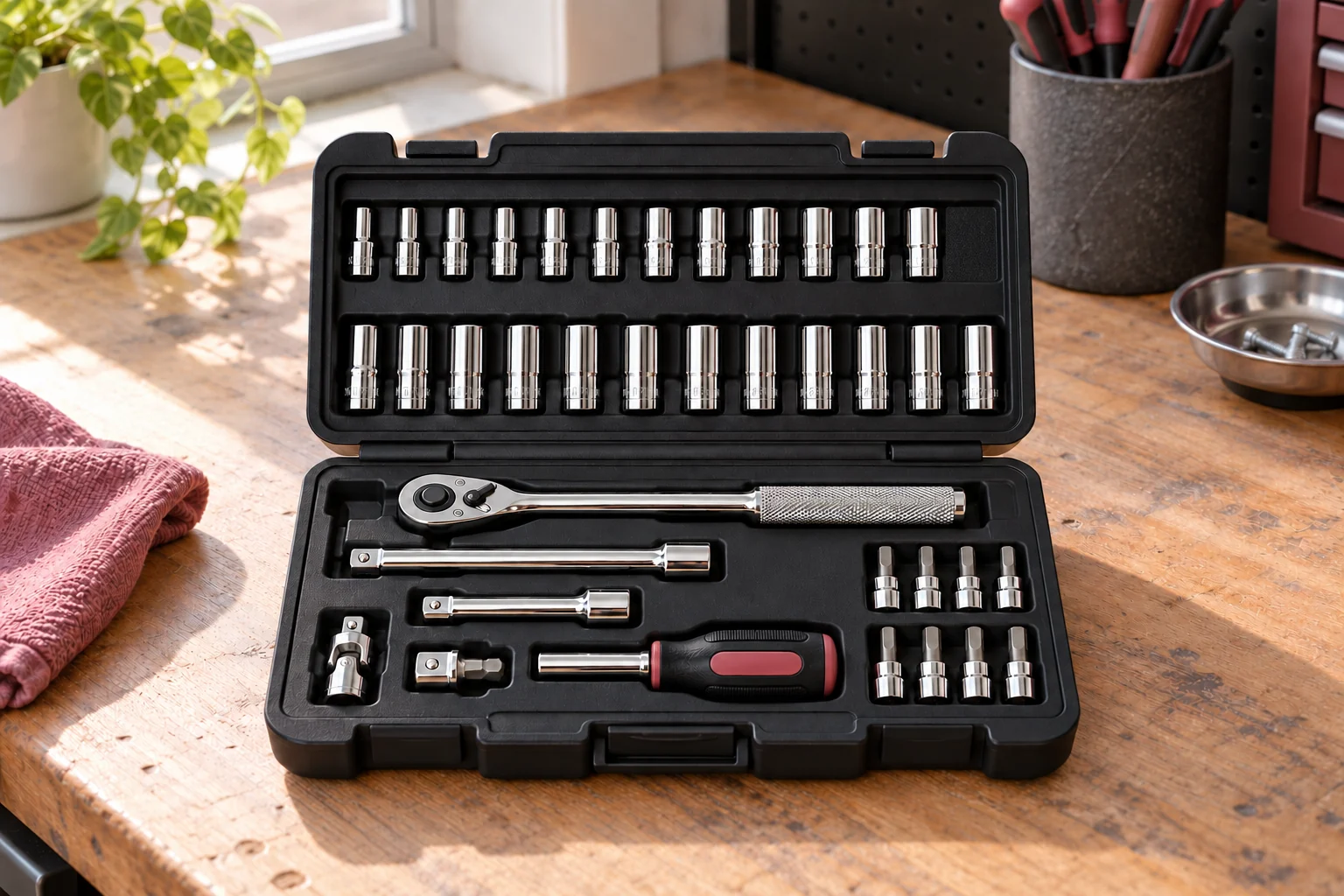Compact socket set