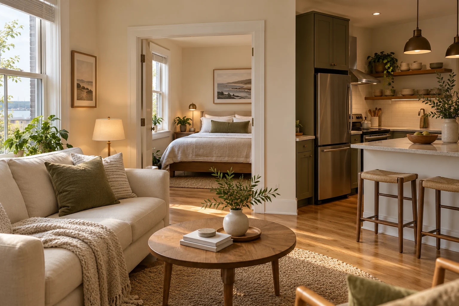 Courtyard one-bedroom