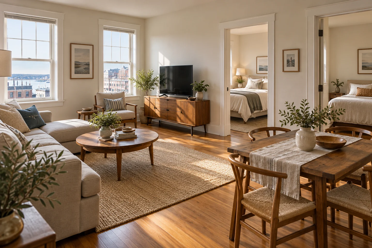 Corner family apartment