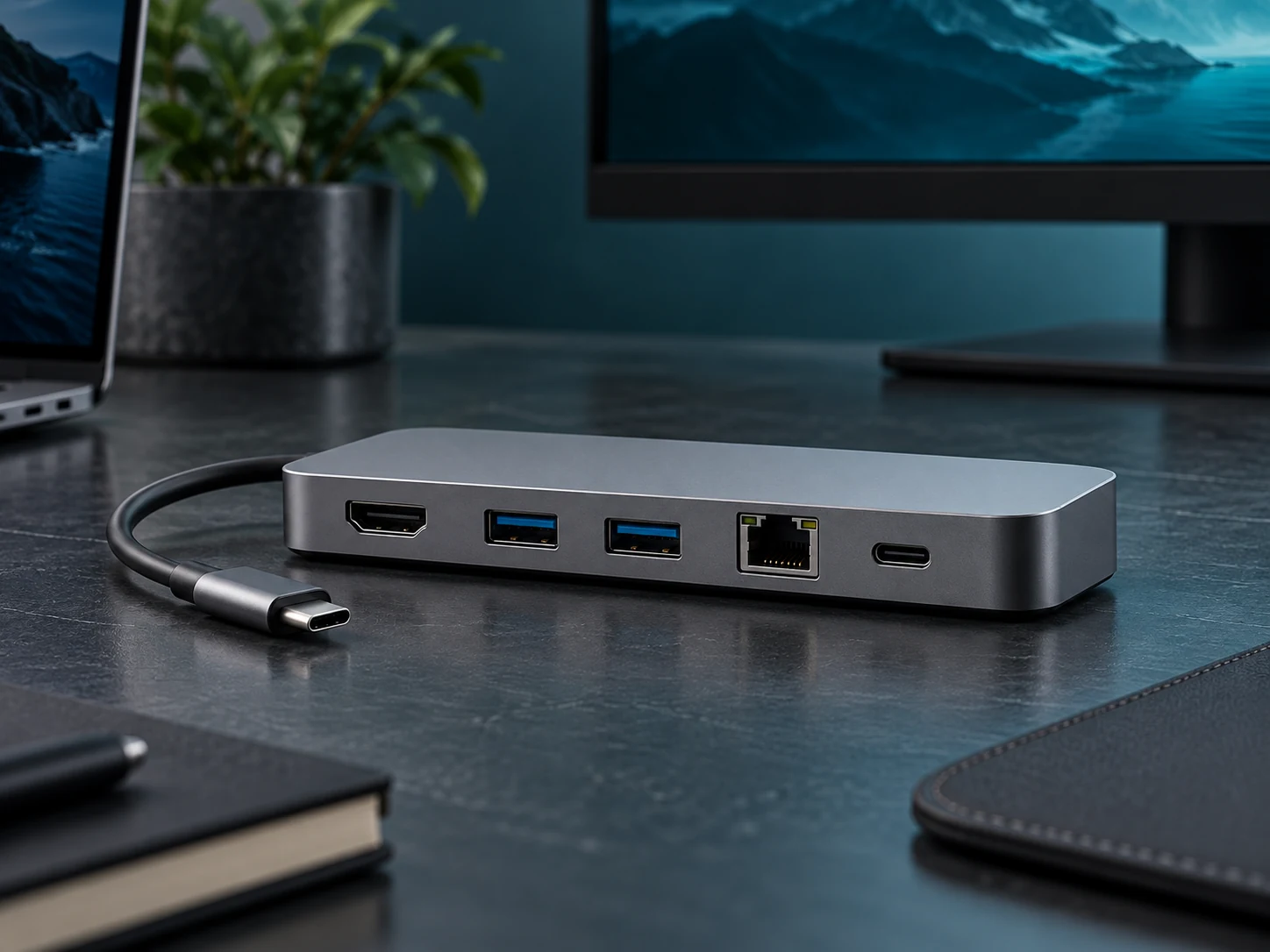USB-C desktop dock