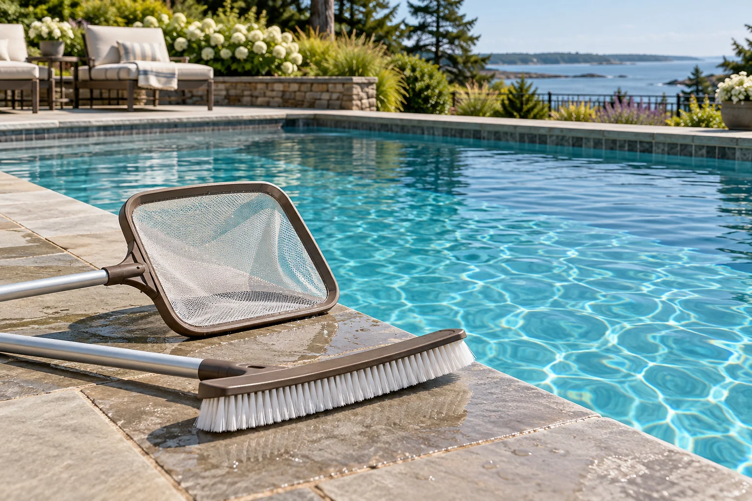 Routine pool care visit - concept study