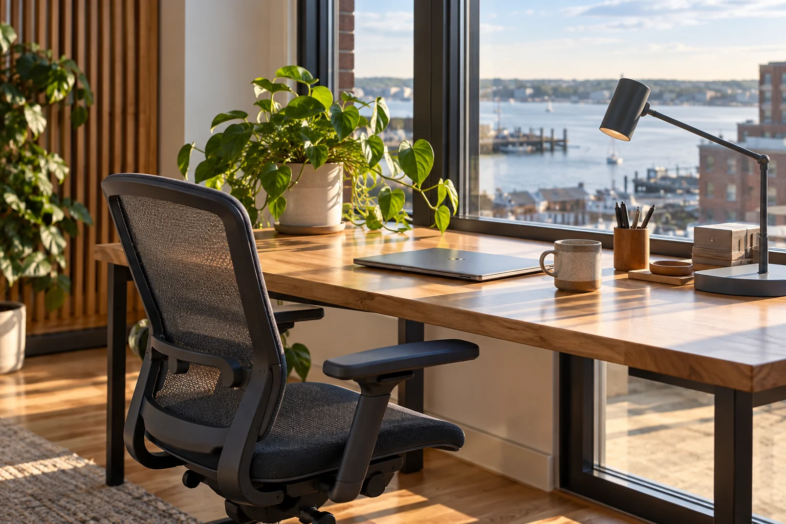 Quiet focus desk