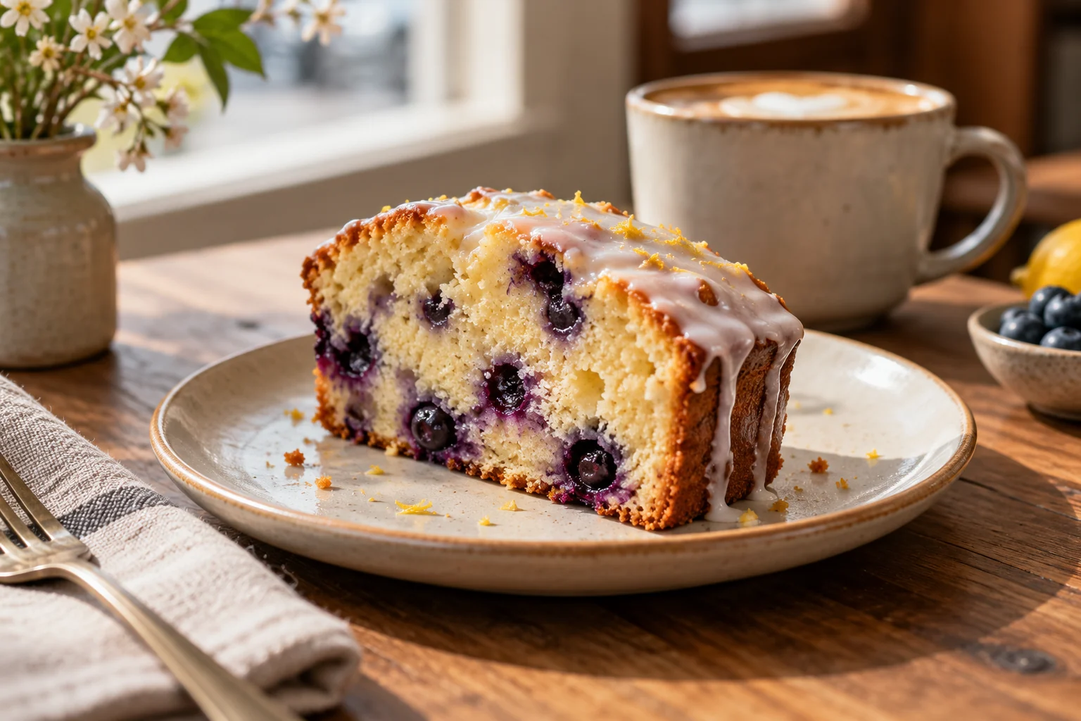 Blueberry lemon loaf