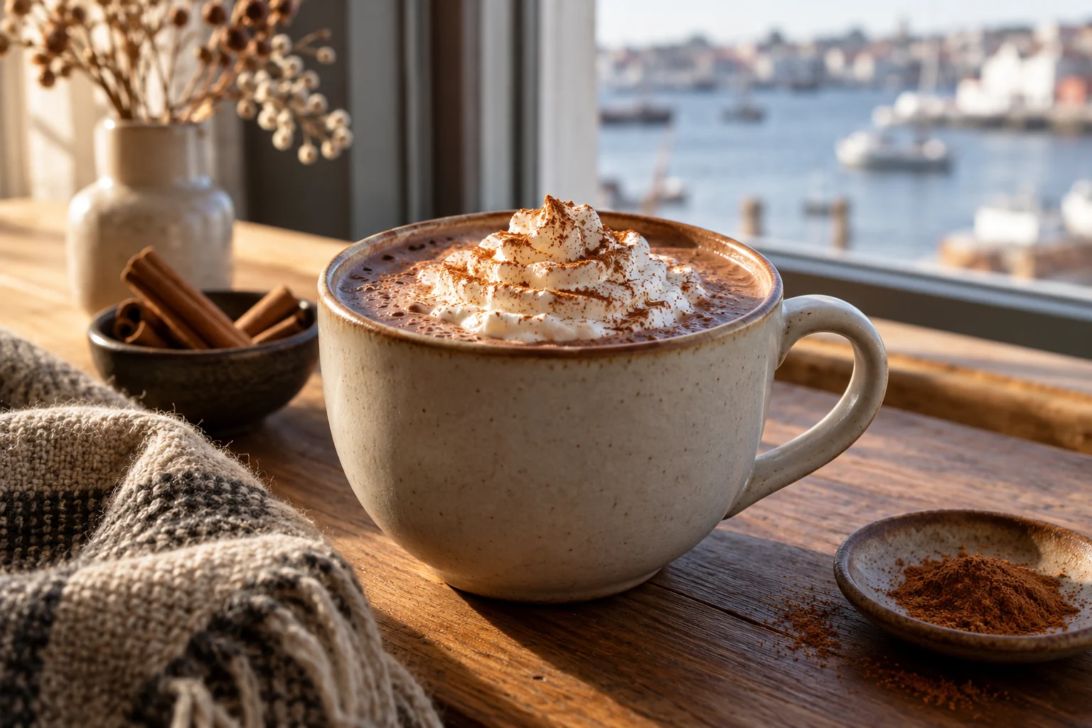 Spiced drinking chocolate