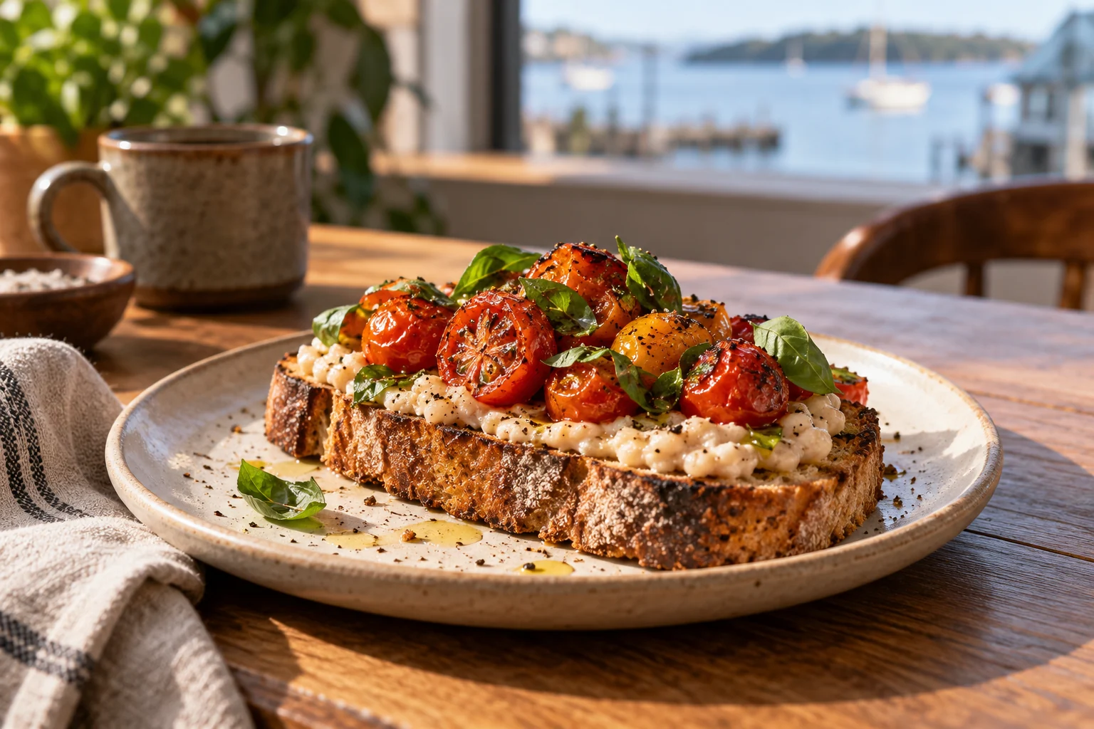 Roasted tomato toast