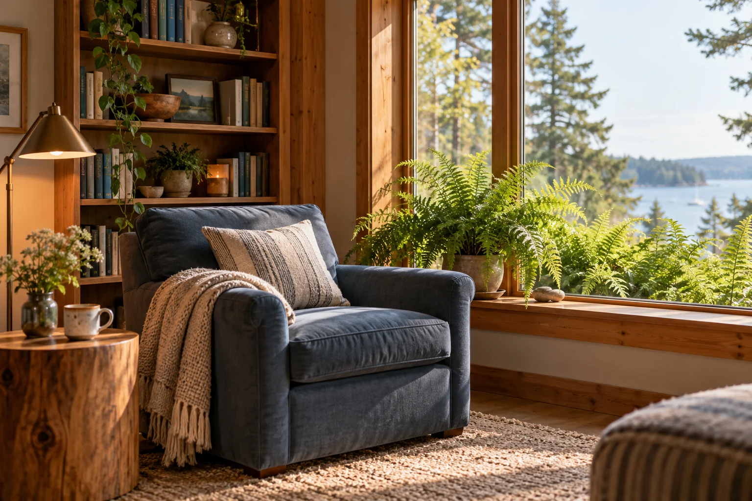Moss reading cabin
