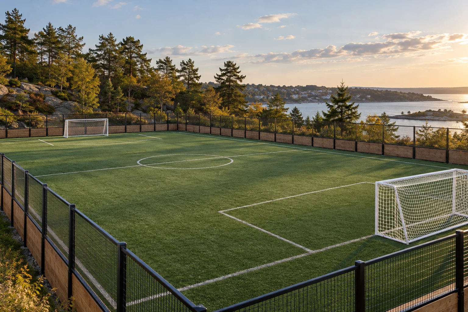 Small-sided turf field
