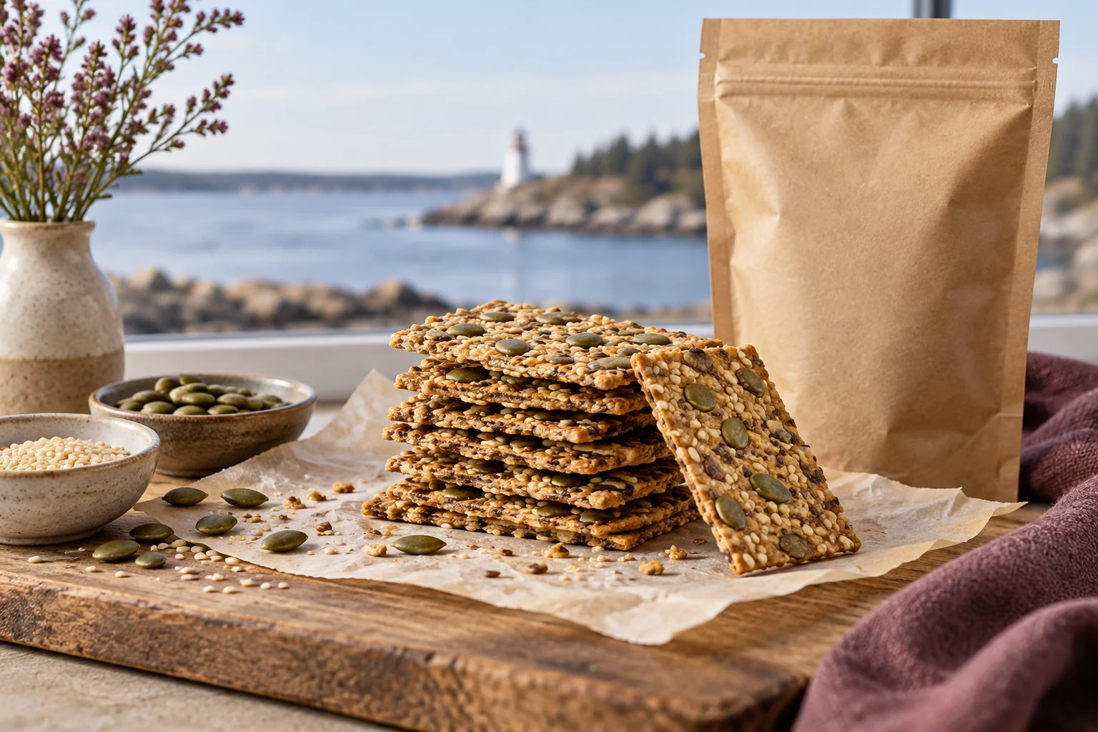 Savory seed cracker case