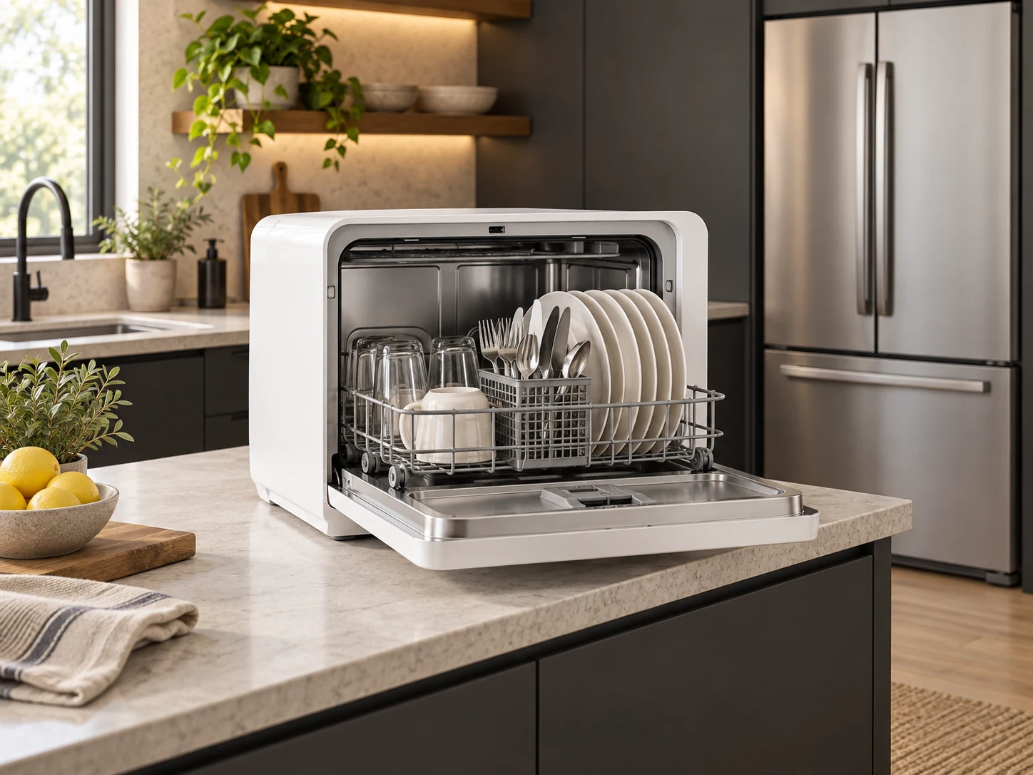 Countertop dishwasher