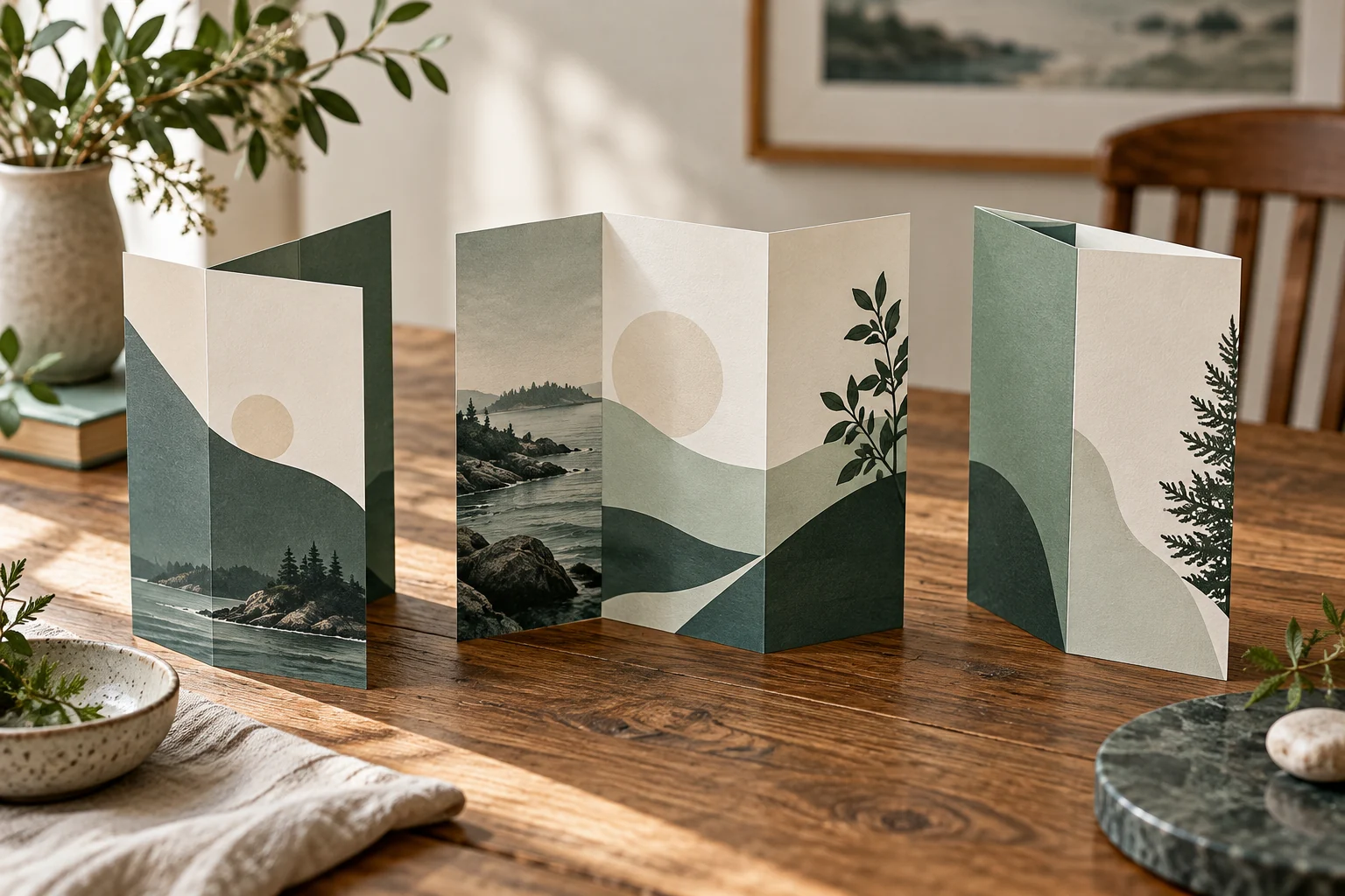 Tri-fold studio brochure