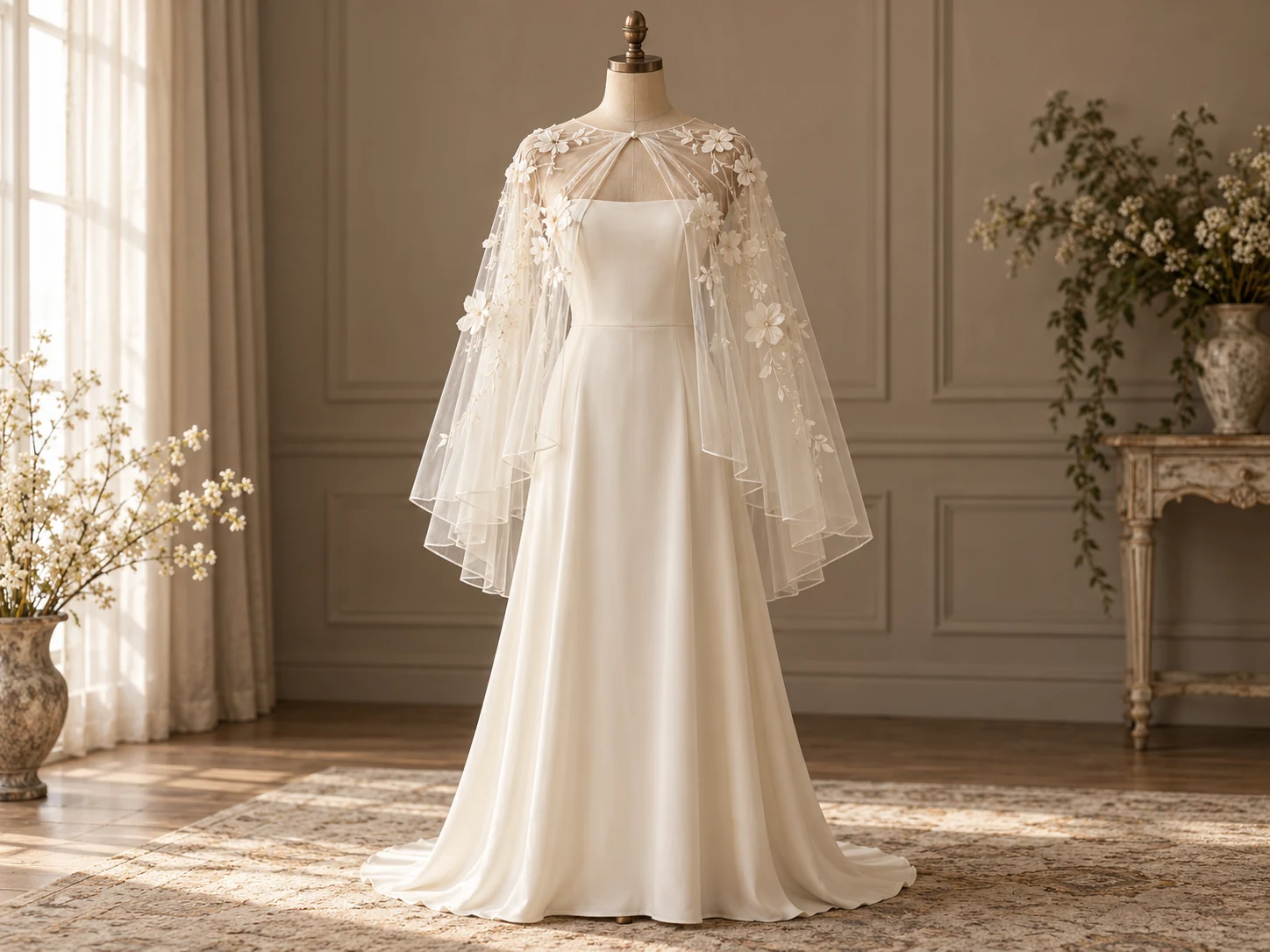 Bridal cape