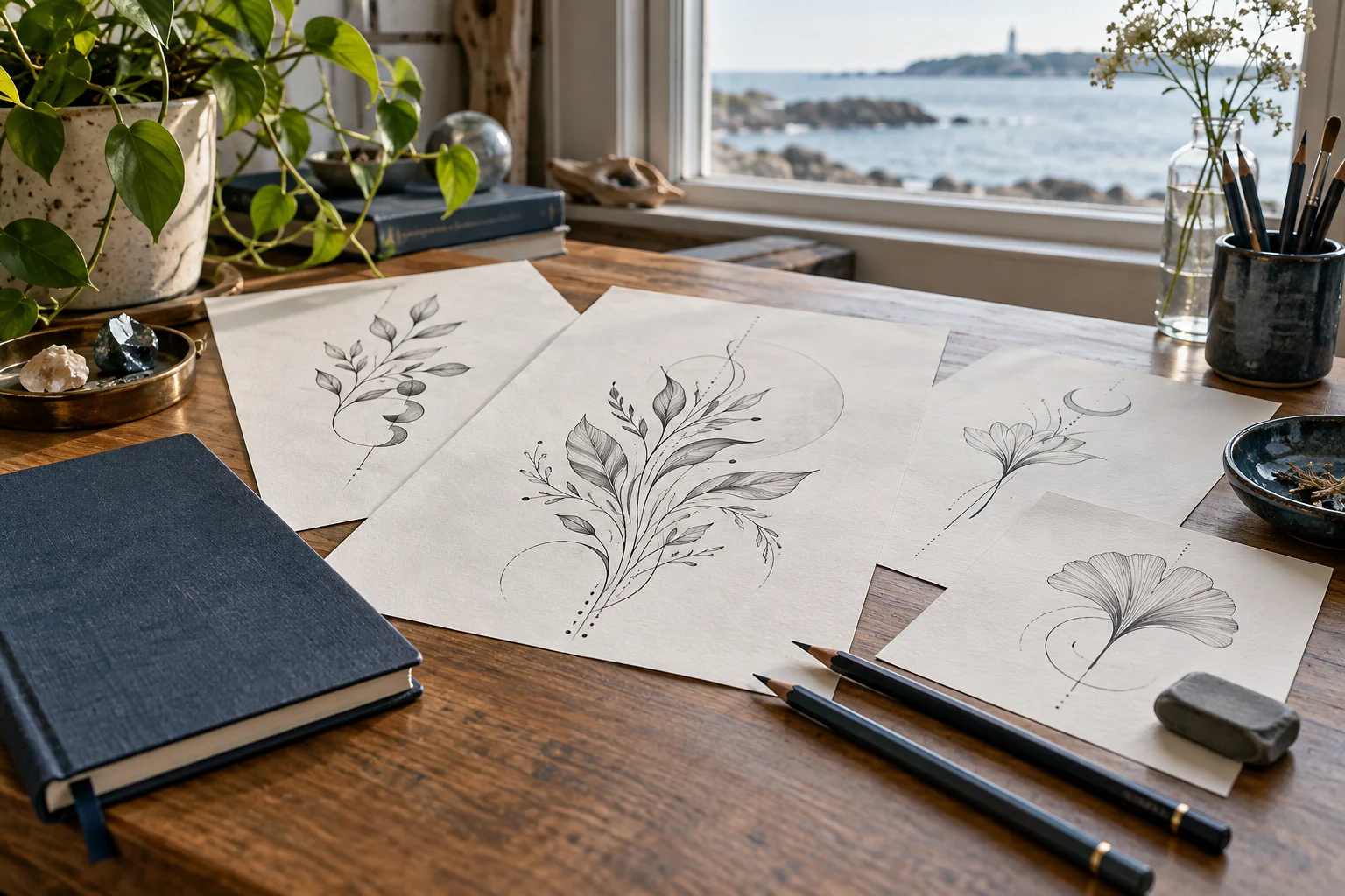 Concept to final sketch