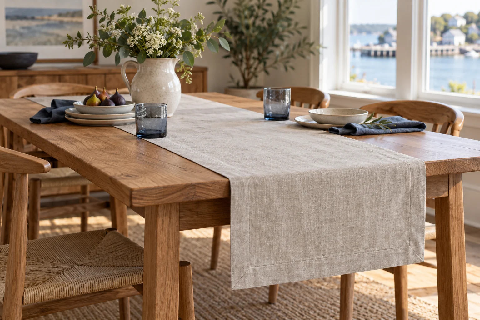Linen table runner