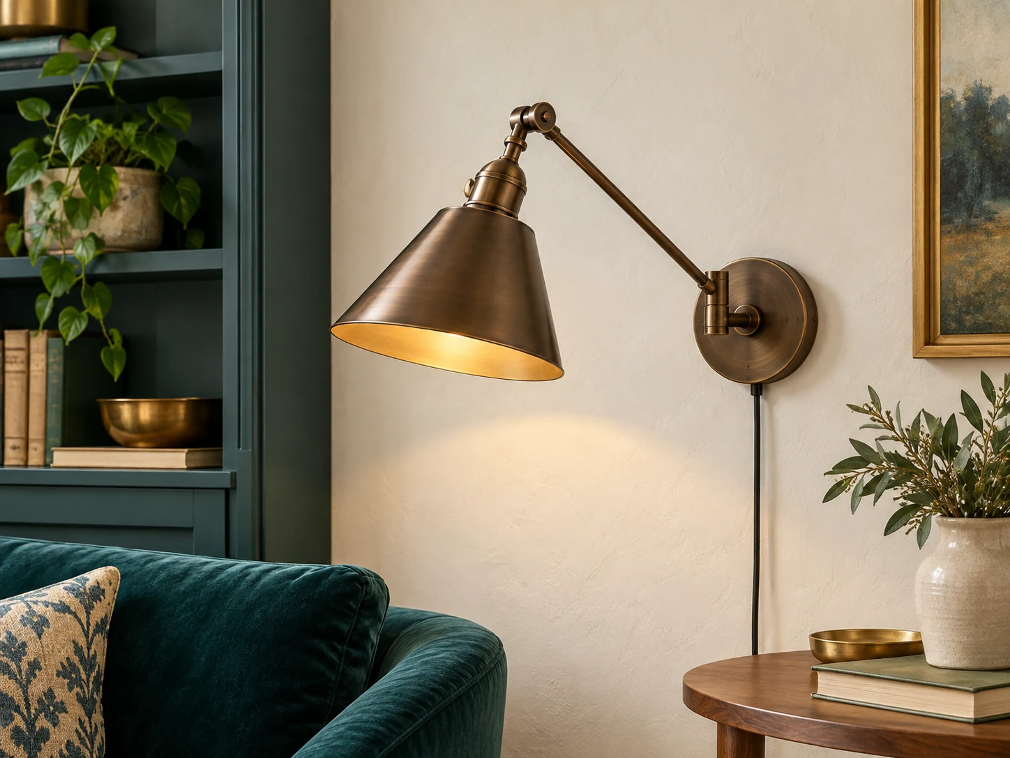 Adjustable wall light