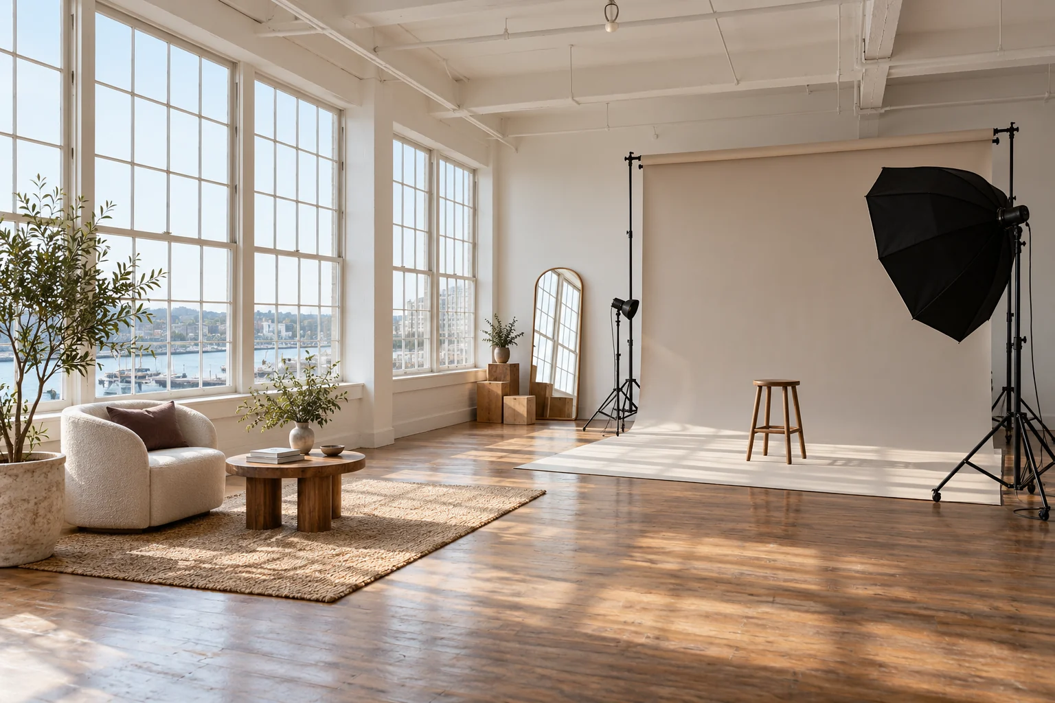 North window daylight room