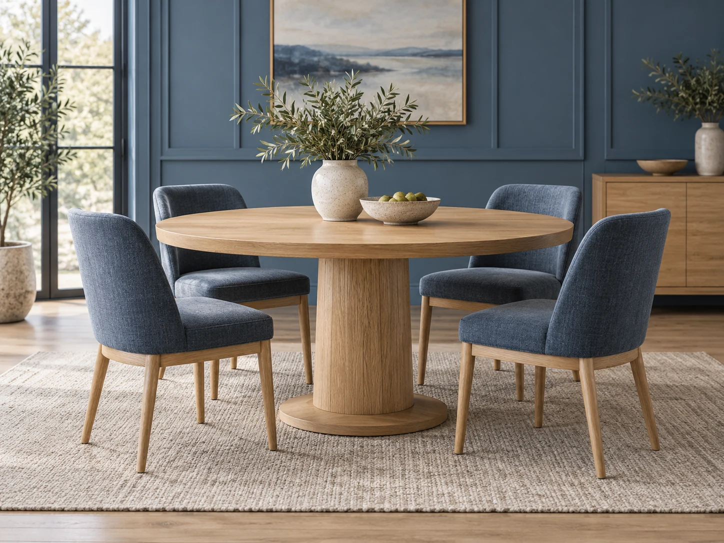 Round dining table
