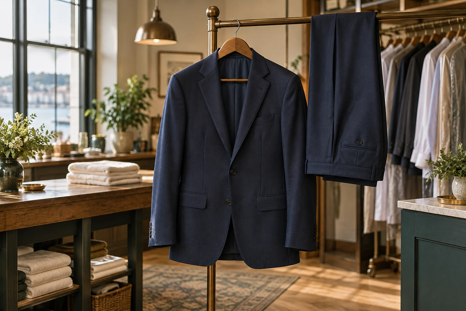 Two-piece suit care — process study