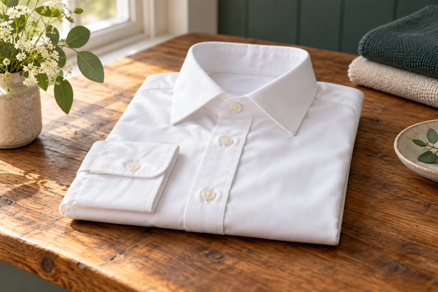 Dress shirt wash & press — process study