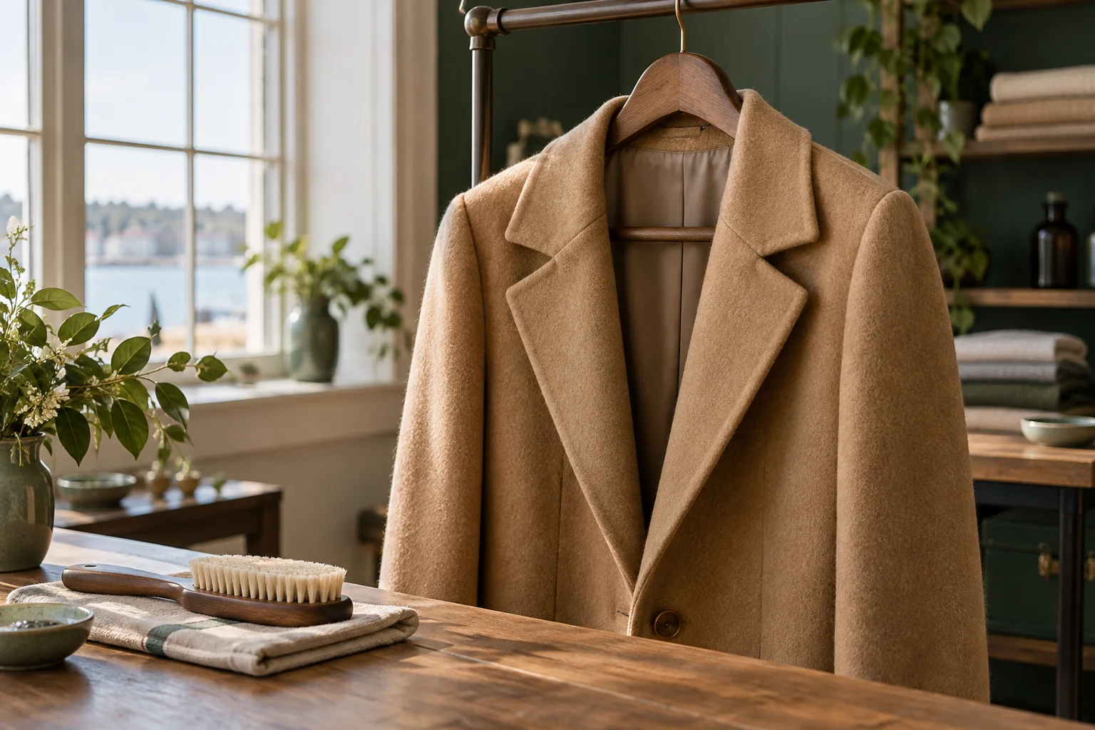 Wool coat refresh — process study