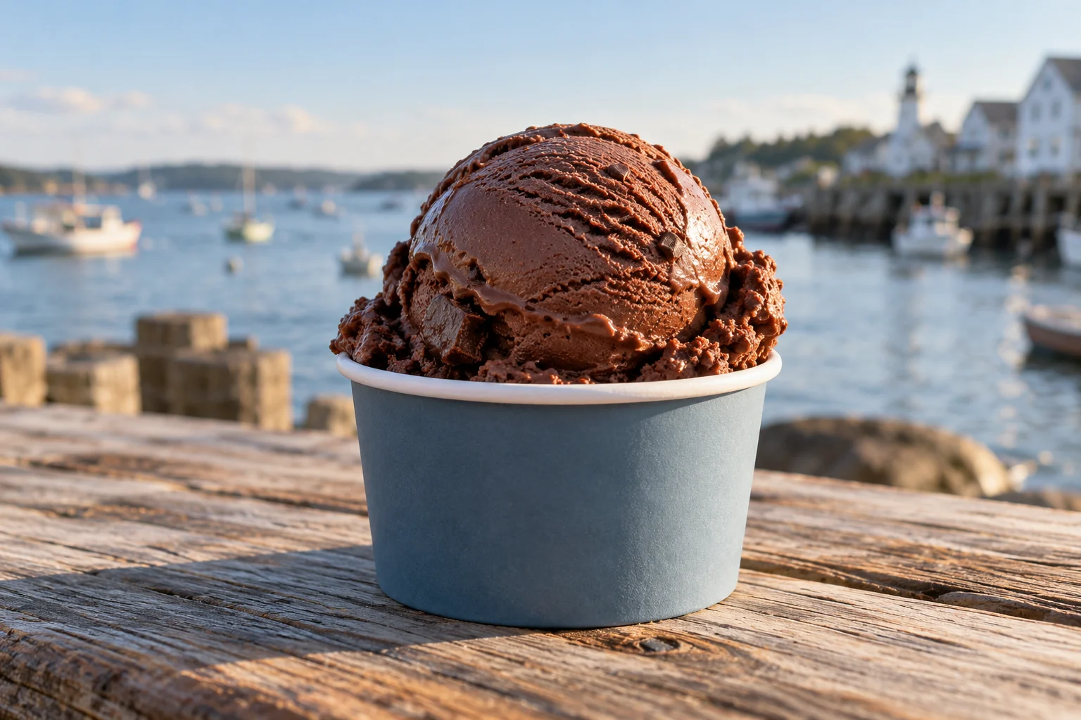 Dark chocolate scoop