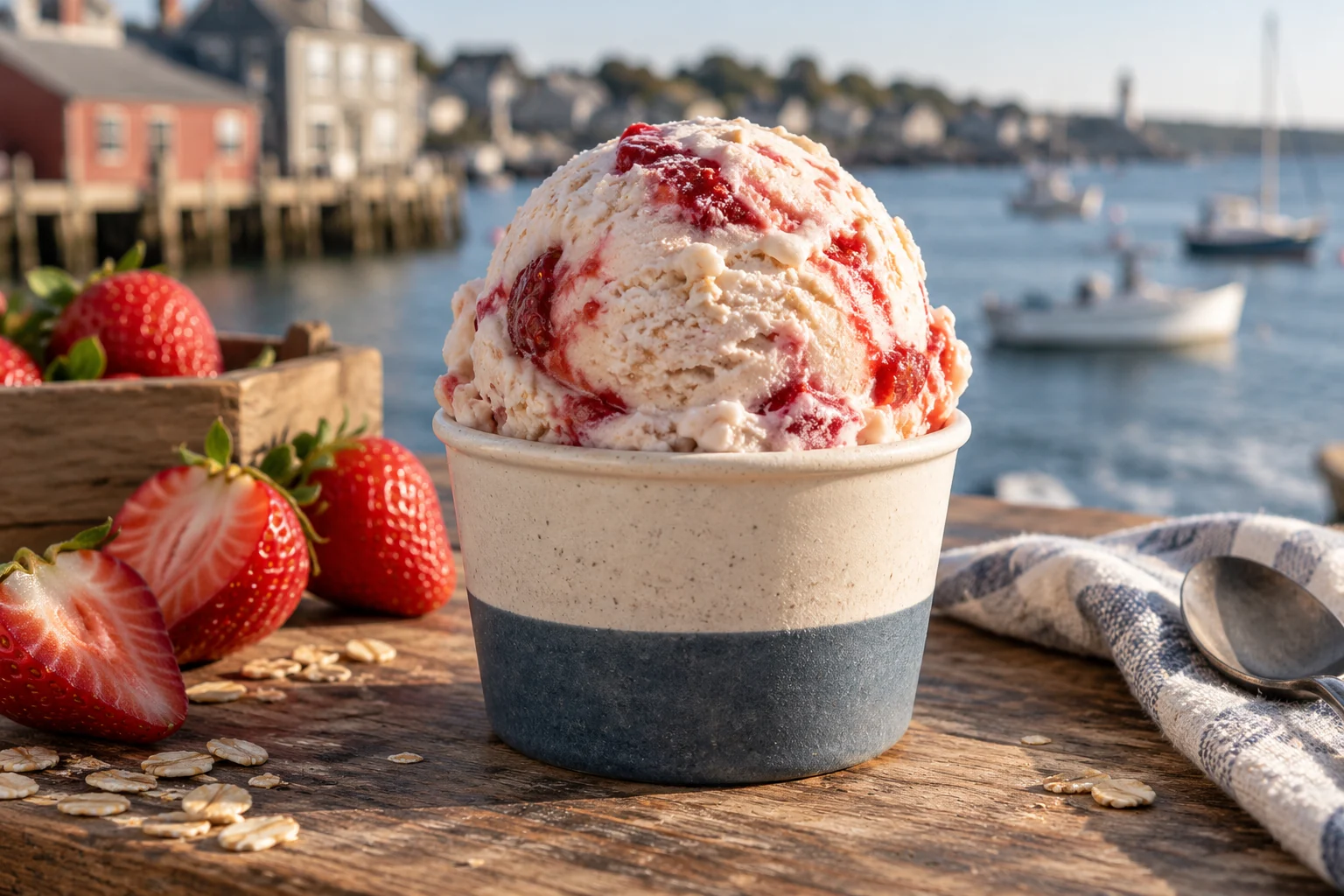 Strawberry oat swirl
