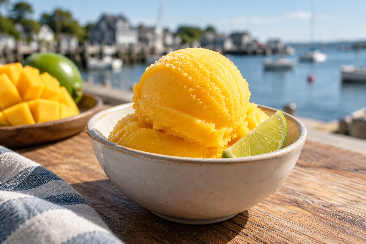 Mango lime sorbet