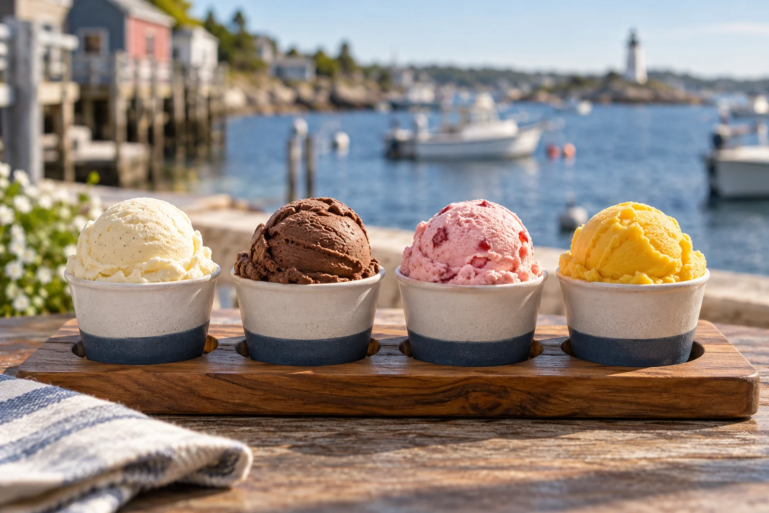 Four-flavor tasting flight