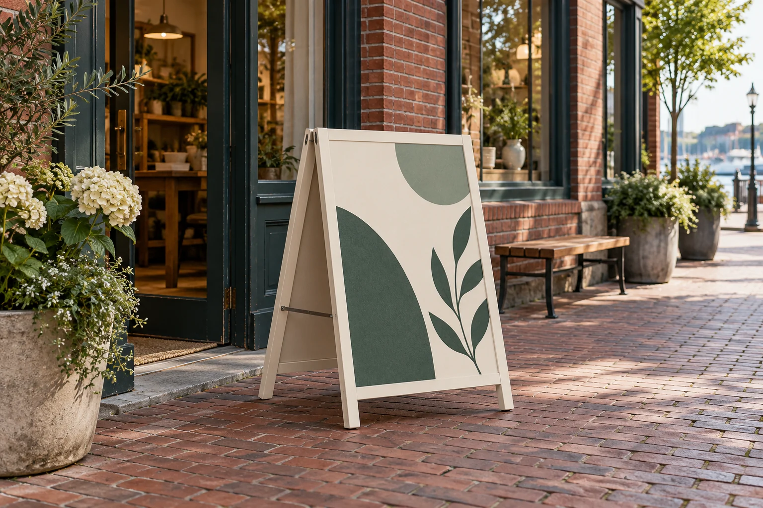 Portable pavement sign