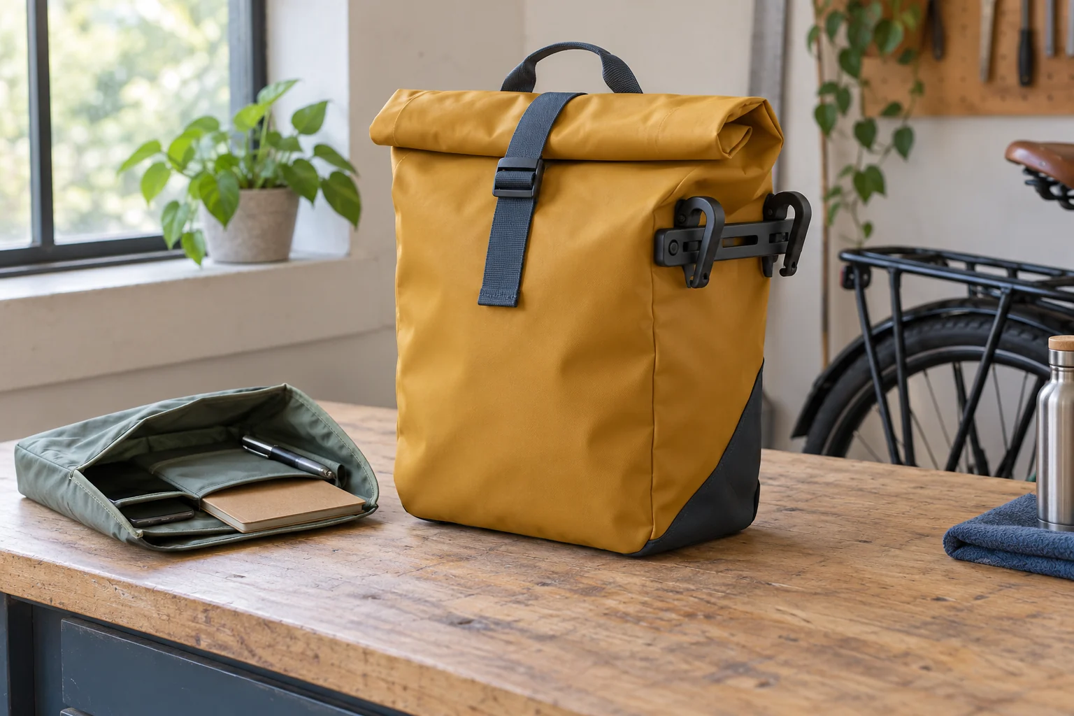 Water-resistant pannier