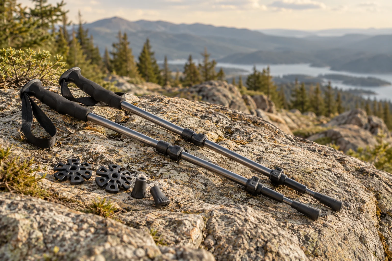 Folding trekking poles